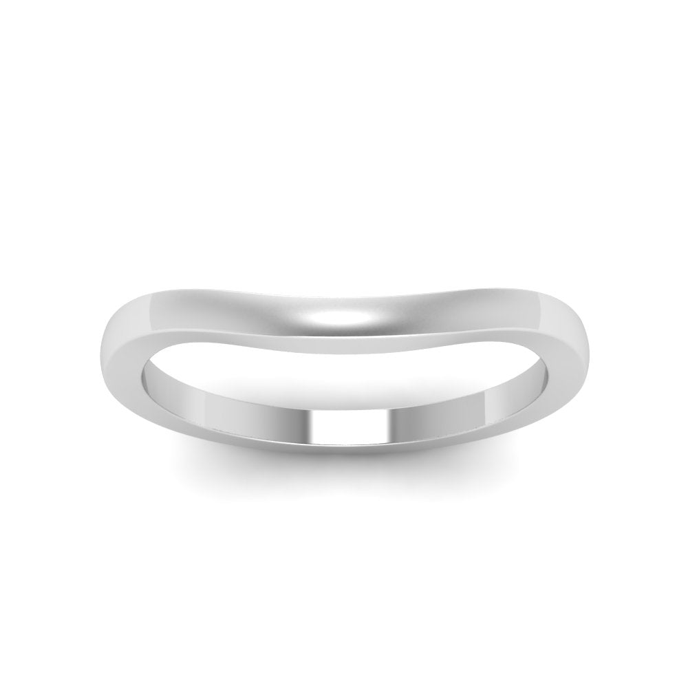 Plain Curved Wedding Band