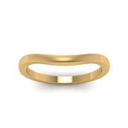 Plain Curved Wedding Band