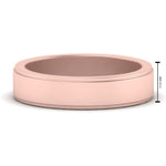 Load image into Gallery viewer, Simple Flat Wedding Band 4MM
