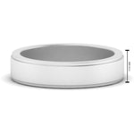 Load image into Gallery viewer, Simple Flat Wedding Band 4MM
