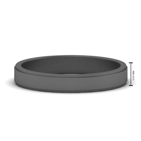 Simple Flat Wedding Band 4MM