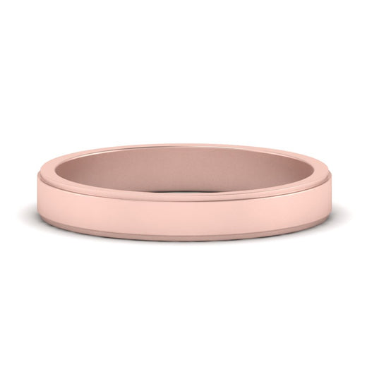 Simple Flat Wedding Band 4MM