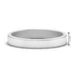 Load image into Gallery viewer, Simple Flat Wedding Band 4MM
