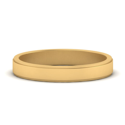 Simple Flat Wedding Band 4MM