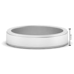 Load image into Gallery viewer, Simple Flat Wedding Band 4MM
