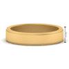 Load image into Gallery viewer, Simple Flat Wedding Band 4MM