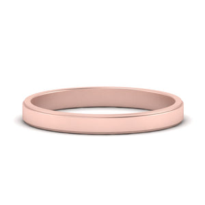 Simple Flat Wedding Band 4MM