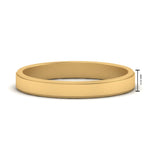 Load image into Gallery viewer, Simple Flat Wedding Band 4MM

