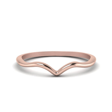 Plain Thin Curved Wedding Band