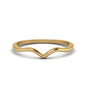 Plain Thin Curved Wedding Band