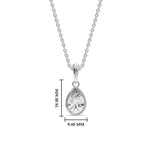 Load image into Gallery viewer, Bezel Pear Water Drop Solitaire Pendant
