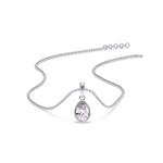 Load image into Gallery viewer, Bezel Pear Water Drop Solitaire Pendant
