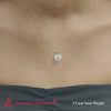 Load and play video in Gallery viewer, 2-carat-round-4-prong-solitaire-diamond-pendant-in-yellow-gold-FDPD8469RO-720