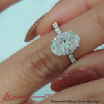 Load and play video in Gallery viewer, 2-ct.-oval-cut-petite-diamond-ring-with-hidden-halo-in-white-gold-FD-10801
