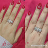 Load and play video in Gallery viewer, 5-stone-marquise-wedding-band-1-5-ct-in-platinum-fdewb8008mq-1-50-ct-2000