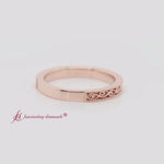 Load and play video in Gallery viewer, Vintage Hand Engraved Wedding Band
