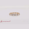 Load and play video in Gallery viewer, baguette-and-round-diamond-band-in-yellow-gold-fdewb318
