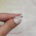 Thumbnail 1 - thin curved diamond wedding band in 18k white gold-FD8300DB-F-1000