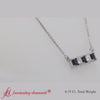 Load and play video in Gallery viewer, 5 Stone Princess Cut Bar Pendant