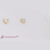 Load and play video in Gallery viewer, heart-shaped-3-prong-basket-stud-earring-in-yellow-gold-FDEAR-10411HT-2.00CT