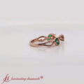 Thumbnail 28 - Delicate Flower Round Engagement Ring