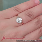 Load and play video in Gallery viewer, Round Cut Thin Classic Solitaire Ring
