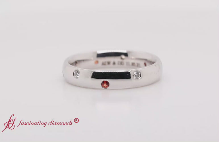 classic-dome-diamond-comfort-fit-wedding-ring-for-men-with-orange-sapphire-in-14k-white-gold-fd1092b