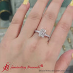 Load and play video in Gallery viewer, Delicate Antique Pave Emerald Cut Diamond Ring

