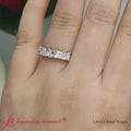 Thumbnail 1 - .5-ct-princess-cut-5-stone-diamond-wedding-ring-in-14k-white-gold-FD8008PRB