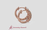 Load and play video in Gallery viewer, 1-ct-diamond-small-hoop-earring-in-rose-gold-fdear10773
