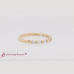 Load and play video in Gallery viewer, East West Baguette Stacking Ring

