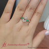 Load and play video in Gallery viewer, emerald-pear-accented-3-row-pear-shaped-lab-engagement-ring-in-yellow-gold-fdenr9982-video-nl-yg