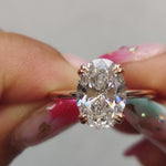 Load and play video in Gallery viewer, Solitaire Knife Edge Engagement Ring
