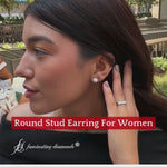 Load and play video in Gallery viewer, Round Stud Earring For Women
