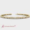 Load and play video in Gallery viewer, pave-set-womens-tennis-bracelet-in-yellow-gold-render-fdobr70295-2000