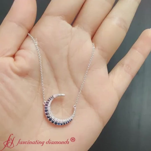 half-moon-necklace-diamond-pendant-with-sapphire-in-white-gold-FDPD9197-Fancyvideo
