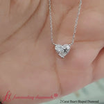 Load and play video in Gallery viewer, 2-carat-heart-shaped-solitaire-pendant-in-white-gold-FDPD8337HT
