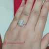 Load and play video in Gallery viewer, RadiantCutHaloClusterAccentLabDiamondEngagementRingIn14KWhiteGold-Rework-FD10512R-720