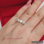 Load and play video in Gallery viewer, Round Cut 2.50 Carat Five Stone Diamond Ring
