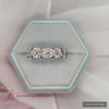 Load and play video in Gallery viewer, Asscher Cut 2 Carat Five Stone Wedding Band