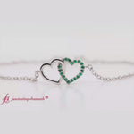 Load and play video in Gallery viewer, Heart Interlocked Chain Bracelet
