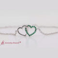 Thumbnail 1 - heart-interlocked-emerald-bracelet-in-white-gold-FDBRC8649HT-720