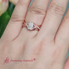 Load and play video in Gallery viewer, Radiant Cut Daisy Twisted Wedding Ring Set