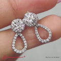 Thumbnail 3 - halo-style-pavé-chandelier-earring-enhancers-in-950-platinum-FDEAR85763