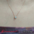 Thumbnail 15 - classic-round-bezel-set-half-carat-diamond-necklace-in-rose-gold-fdpd10538roangle1-0-50ct-nl-rg-720