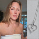 Load and play video in Gallery viewer, Solitaire Heart Pendant

