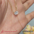 Thumbnail 100 - East West Oval Solitaire Pendant