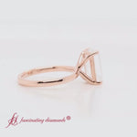 Load and play video in Gallery viewer, Emerald Cut Thin Classic Solitaire Ring