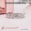 Load and play video in Gallery viewer, 5-stone-round-cut-diamond-anniversary-band-in-whith-gold-1-carat-FDWB8008RO-720