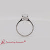 Load and play video in Gallery viewer, french-pave-cushion-petite-diamond-engagement-ring-in-FD9918R